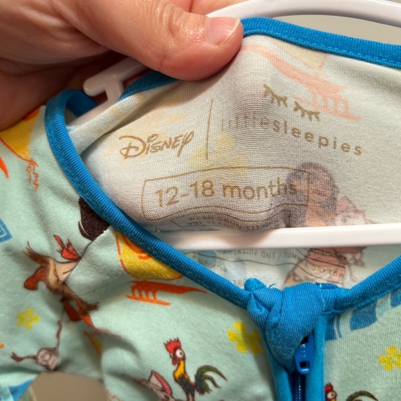 Little Sleepies Moana Zippy One-Piece Pajama - Picture 2 of 4